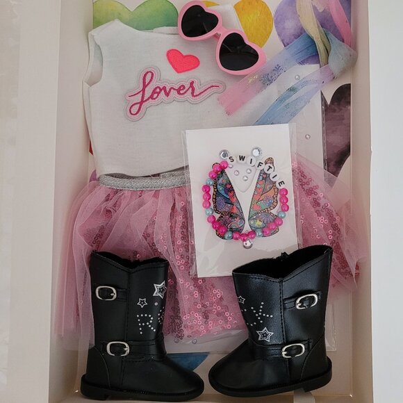 Taylor Swift Inspired New " Swiftie" Outfit Package For Your 18 Inch Doll - Picture 4 of 5